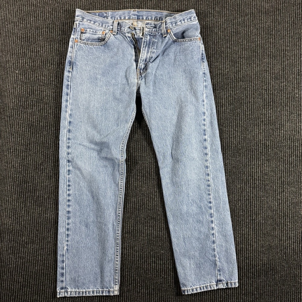 Levi's 505 33x30 Blue Denim Men's Jeans Straight Leg Pants Medium Wash